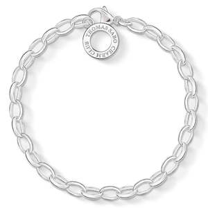 THOMAS SABO SS OVAL BELCHER CHARM BRACELET (M)