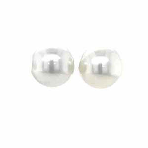 Jewellery Pearls: Autore 18k White Gold 9mm South Sea Pearl Earrings