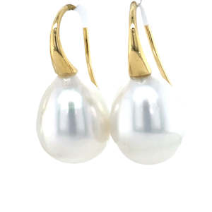 Autore 18K Yellow Gold South Sea Pearl Earrings