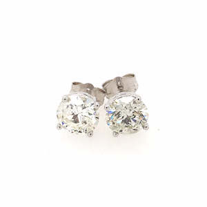 18k White Gold 1ct Diamond Stud Earrings