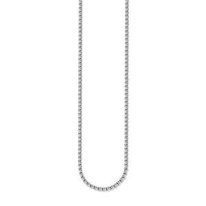 THOMAS SABO OXIDISED SILVER BOX CHAIN 60cm