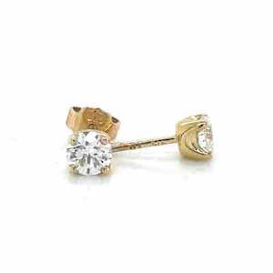 9K Yellow Gold 2=0.53ct Lab Grown Diamond Stud Earrings