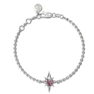 Gifts Under 500: Stolen Girlfriends Club Gothic Star Bracelet Rhodolite