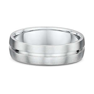 White Gold or Platinum Wedding Ring