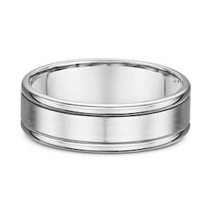 White Gold or Platinum Wedding Ring