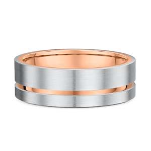 The White Gold Collection: Rose & White Gold Wedding Ring