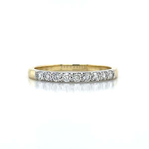 Engagement Wedding Rings: 18k B/Tn 9=0.33ct FG SI Diamonds Ring