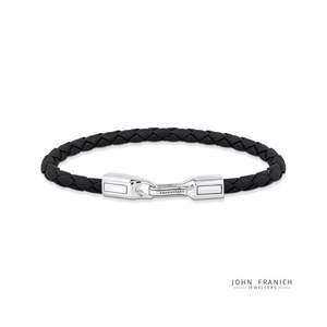 THOMAS SABO REBEL BLACK LEATHER BRACELET