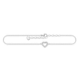 THOMAS SABO HEART CZ ANKLET 22-27cm