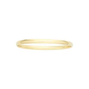 9k Yellow Gold 5mm Oval Bangle