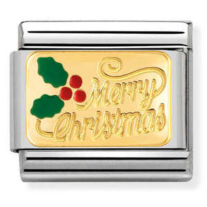 NOMINATION Composable ENGRAVED CHRISTMAS Charm