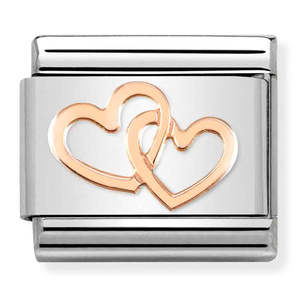 Gifts Under 100: Nomination Composable Linked Hearts Charm