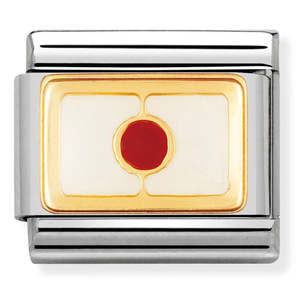 Nomination Composable Asia Flag Japan Charm