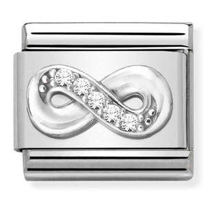 Jewellery Cubic Zirconia: Nomination ComposablenCZ Infinity Charm
