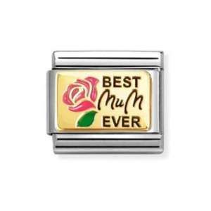 The White Gold Collection: Nomination Composable Best Mum Ever Charm