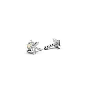 Stolen Girlfriends Club - Stolen Gothic Star Flat Back Earring - Single
