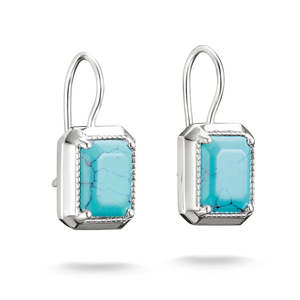 THOMAS SABO ELYNDRA IMT.TURQUOISE OCTAGON HOOK ER