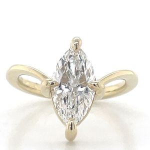 9k Yellow Gold 2.03ct Marquise LG Diamond Ring