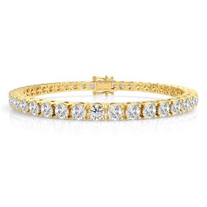 9k Yellow Gold 10.00ct Lab Grown Diamonds Tennis Bracelet