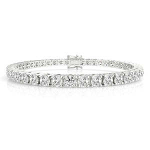 Diamond Jewellery: 9k White Gold 10.00ct Lab Grown Diamonds Tennis Bracelet