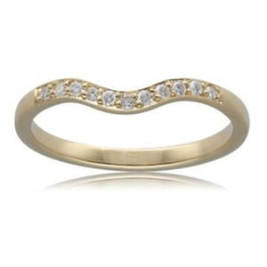 Engagement Wedding Rings: 9K Yellow Gold Diamonds Fitted Wedding Ring