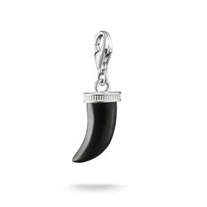 THOMAS SABO C/CLUB TOOTH BLK OBSIDIAN
