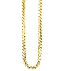 Mens Jewellery: 9k Yellow Gold Franco Chain