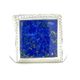 Stg Silver Square Lapis Lazuli Ring