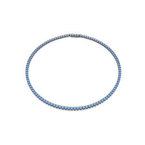 SWAROVSKI MATRIX:TENNIS NECKLACE BLUE