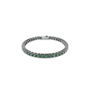 SWAROVSKI MATRIX:TENNIS BRACELET GREEN