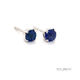 18k White Gold Sapphire Stud Earrings