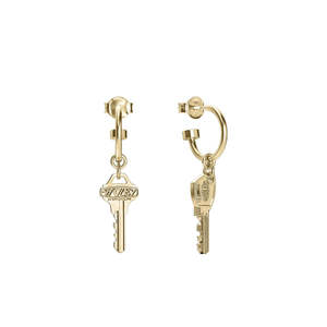 Stolen Girlfriends Club Master Key Anchor Earrings 18k Gold Plated