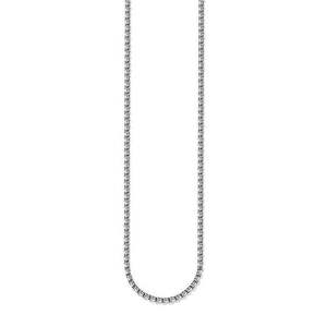 THOMAS SABO SILVER OXIDISED BOX LINK N/L 80cm