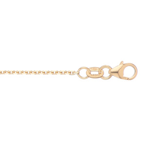 9k Yellow Gold 1.3mm Trace Chain 42cm