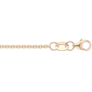 9k Yellow Gold 1.3mm Trace Chain 45cm