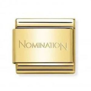 Nomination Composable St/Steel Gold Plate Single Link