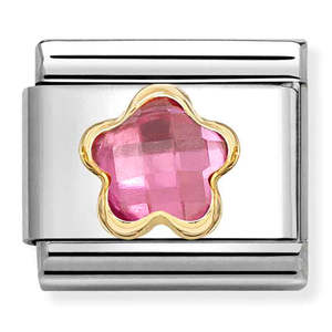 Nomination Faceted CZ Flower Charm