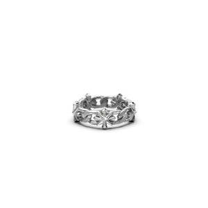 Rings: Stolen Girlfriends Club - Midnight Cross Curb Ring Size N