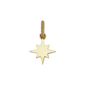 9kYellow Gold North Star Pendant