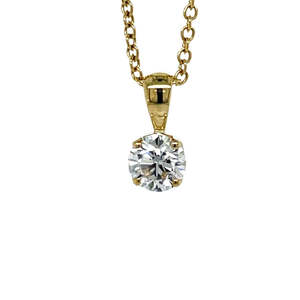 9k Yellow Gold 1.03ct Lab Grown Diamond Pendant