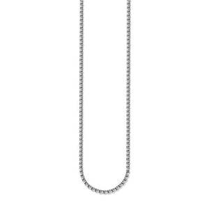 THOMAS SABO SILVER OXIDISED BOX CHAIN 70cm