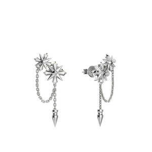 Stolen Girlfriends Club - Midnight Cross Drop Earrings