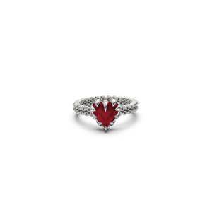 Rings: Stolen Girlfriends Club - Mini Love Claw Ring - Garnet
