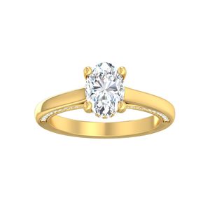9k Yellow Gold 1.58ct Lab Grown Diamond Ring