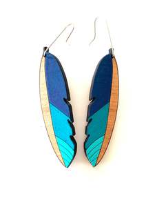 New: NEW!  Takahē  feather earrings