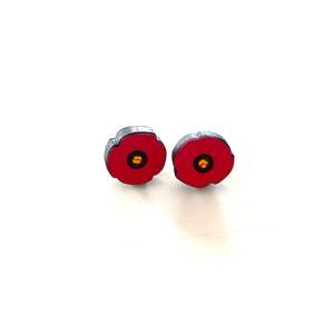 Earrings: Mini Poppy Rimu studs