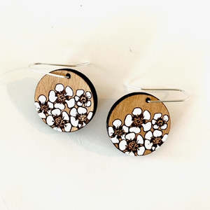 Back In Stock: Manuka Flower bunch - Rimu earrings