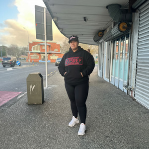 J-Hustle 275REP Number Plate Hoodie – Red