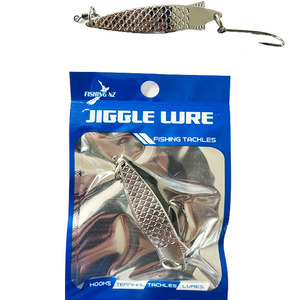 14g Toby spinning lure for Trout silver color with single hooks - JIGGLE LURE FI&hellip;