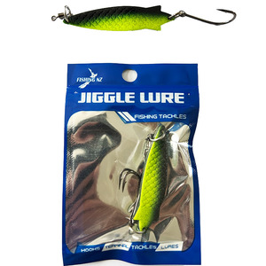 10g Toby spinning lure for Trout black/yellow color with single hooks - JIGGLE L&hellip;